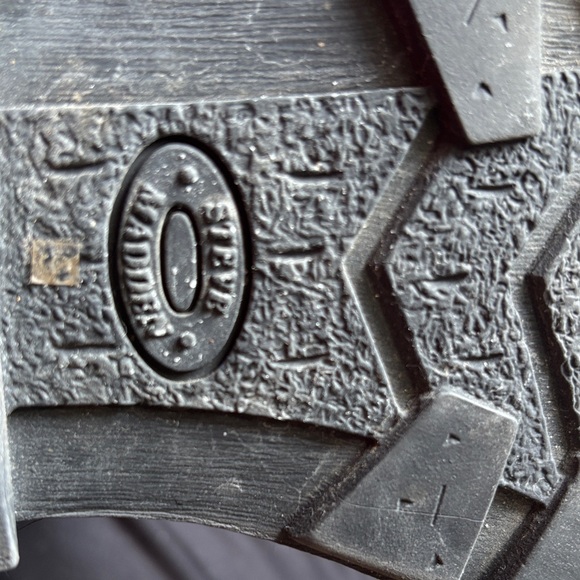 Steve Madden Black Quilted Combat Boots - Picture 5 of 5